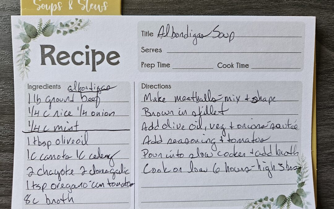 Albondigas (Meatball) Soup Recipe for Slow Cooker