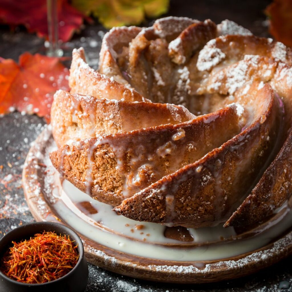 Christmas Spice Bundt Cake With Maple Bourbon Icing