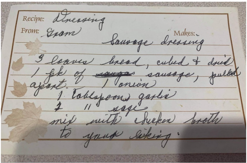 Grams Sausage Dressing