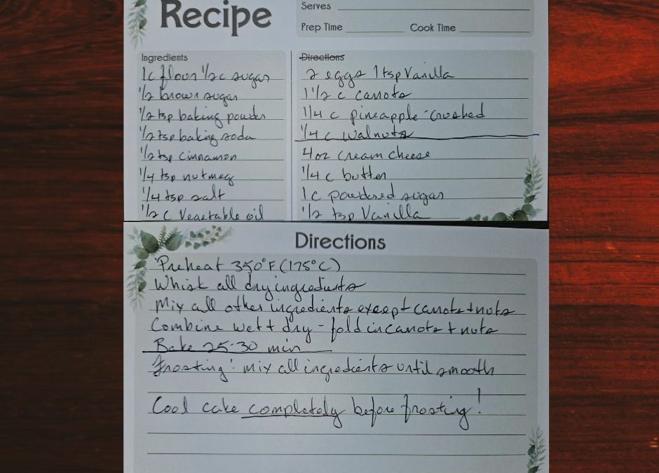 Liza’s Carrot Cake