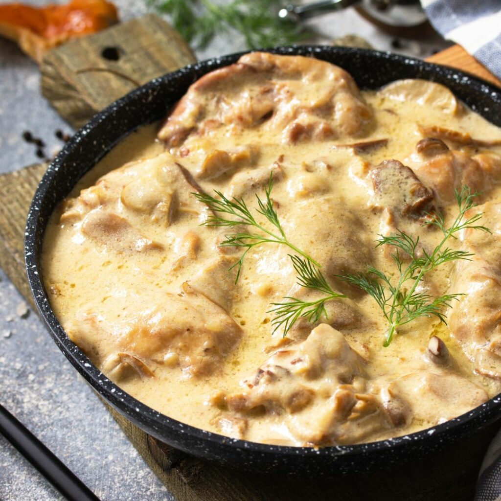 Chicken In White Wine Cream Sauce