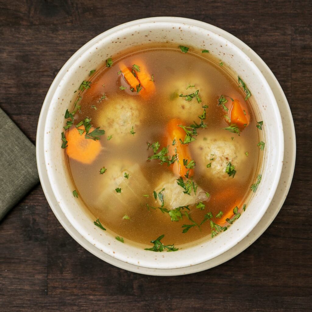 Easy Vegetarian Matzo Ball Soup