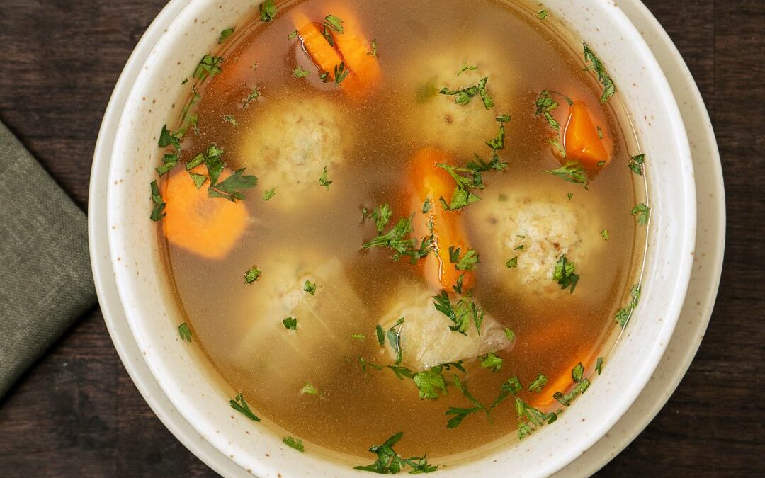 Easy Vegetarian Matzo Ball Soup