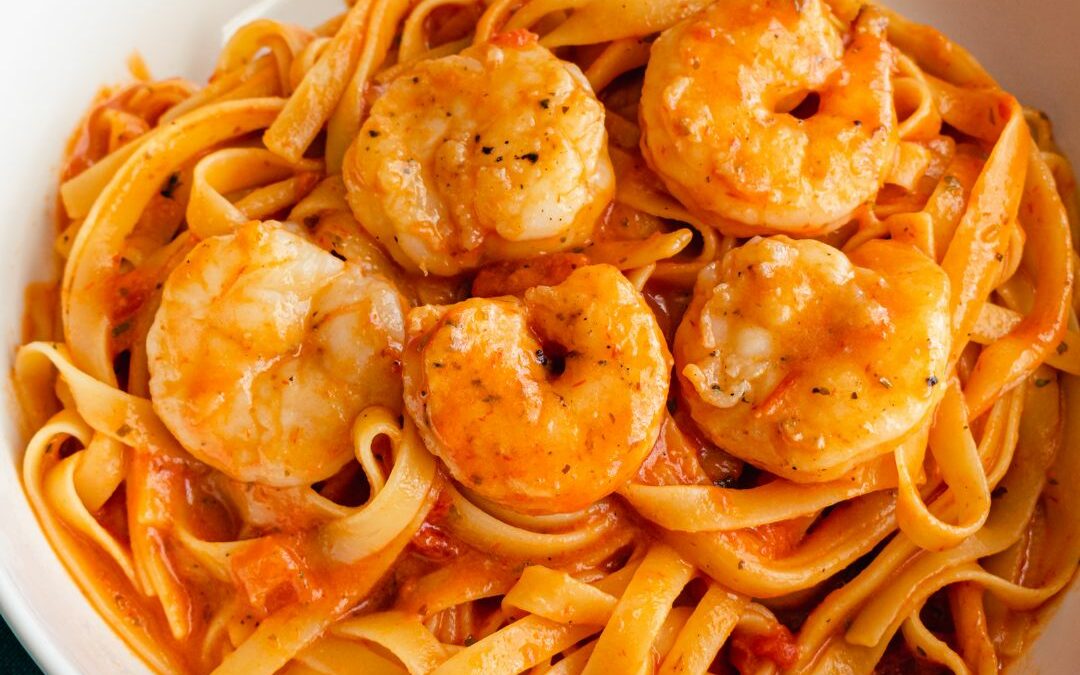 Linguine and Prawns alla Vodka