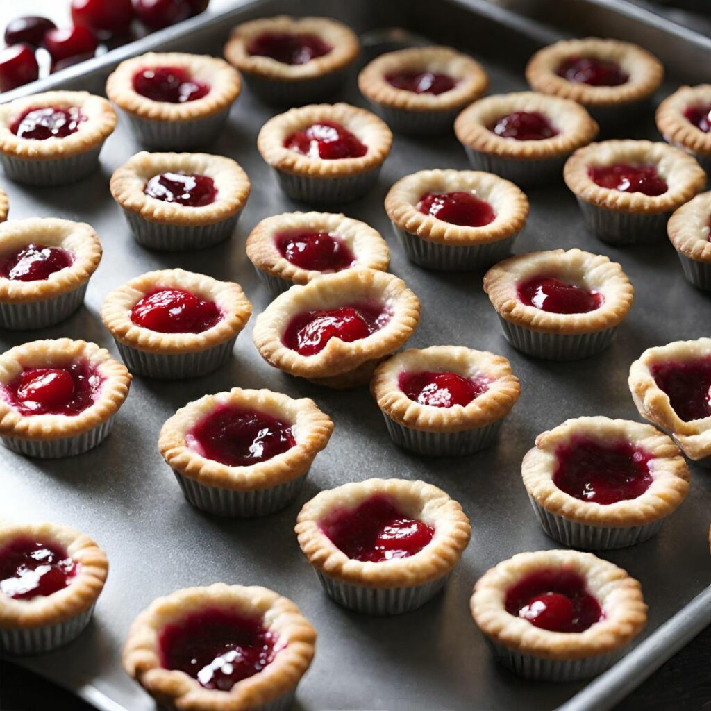 Mini Cherry Tarts With Cream Cheese Filling