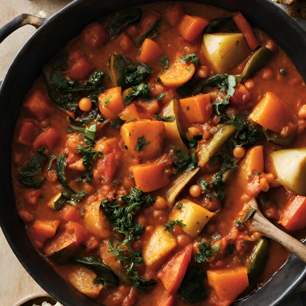 Slow Cooker Harissa Vegetable Stew