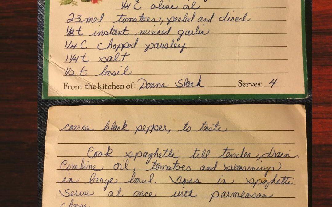 Donna’s Spaghetti with Fresh Tomato Sauce