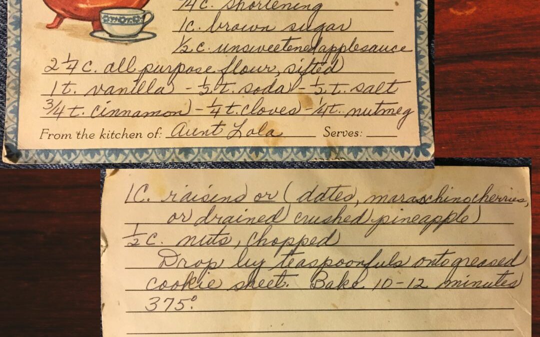 Lola’s Applesauce Cookies