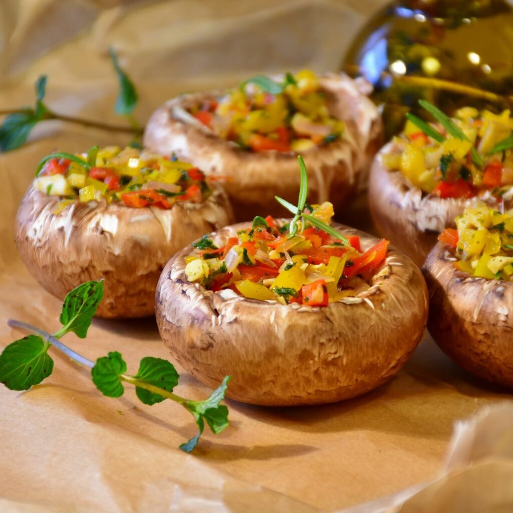 Savoury Stuffed Mushrooms