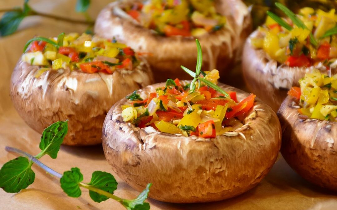 Savoury Stuffed Mushrooms