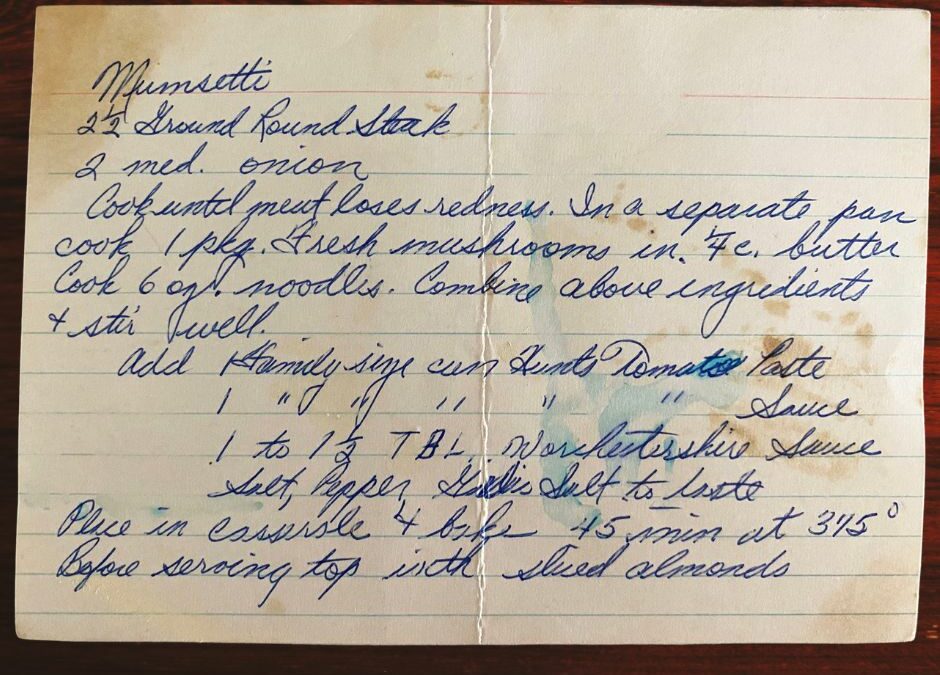 Mumsetti (aka Johnny Musetti Casserole)
