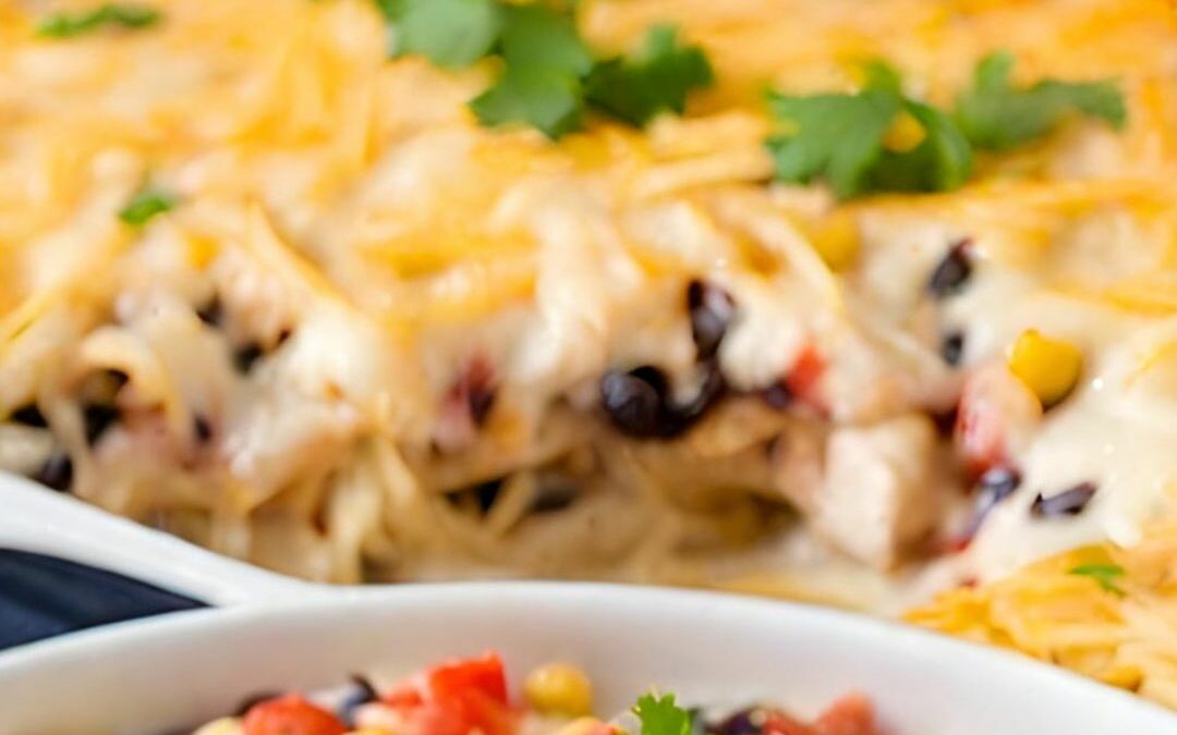 Southwest Style Chicken Chili Casserole