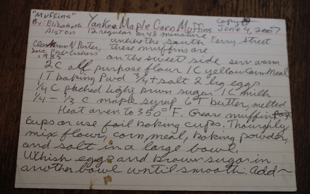 Elizabeth’s Yankee Maple Corn Muffins