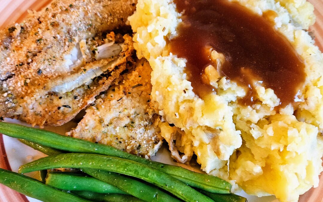 Liza’s Herb-Breaded Baked Tilapia Fillets