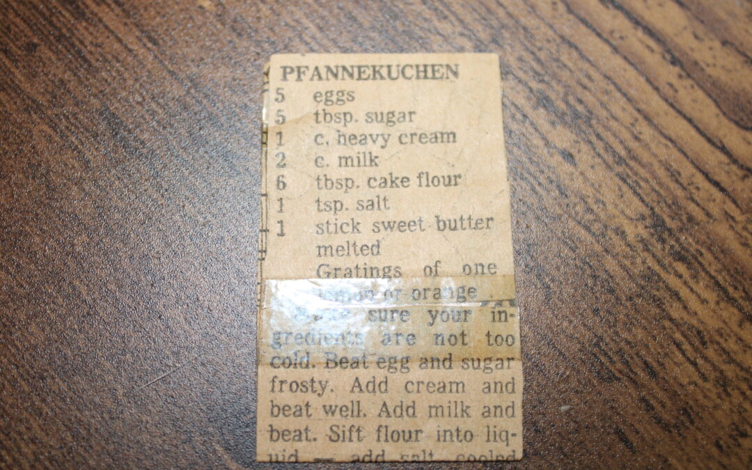 Pfannekuchen (German Pancakes)