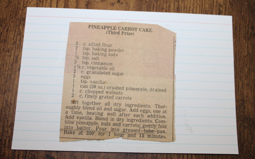 Prize Winner Pineapple Carrot Cake