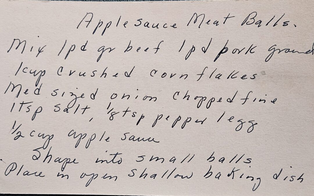 Applesauce Meatballs
