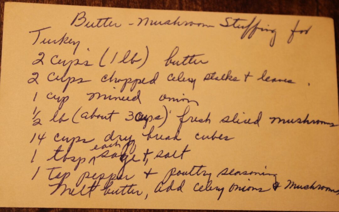 Butter Mushroom Stuffing For Turkey