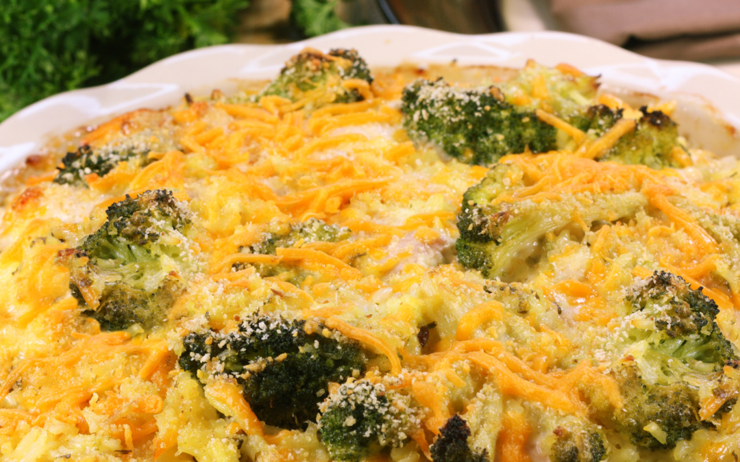 Cheesy Broccoli and Wild Rice Casserole