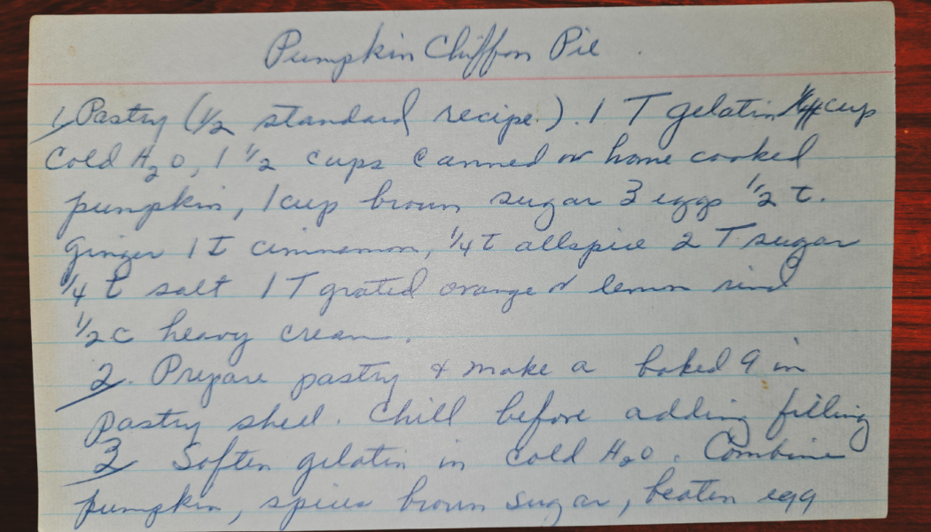 Classic Pumpkin Chiffon Pie