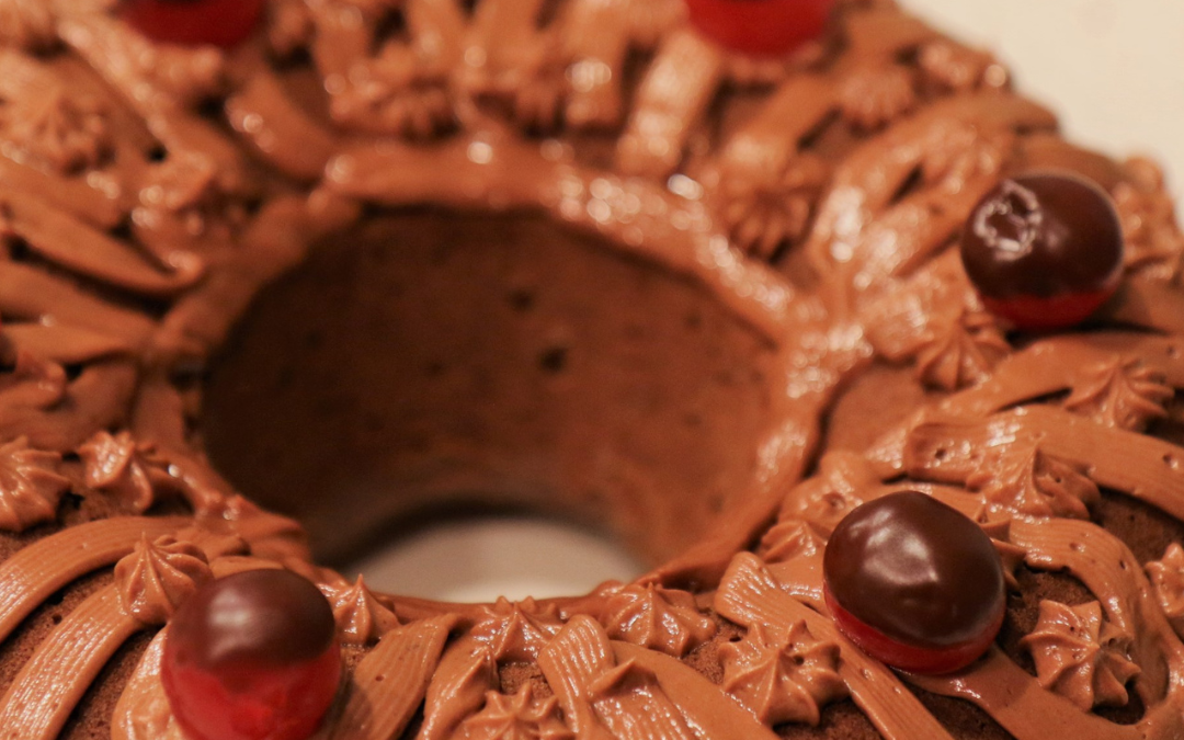 Easy Chocolate Cherry Bundt Cake