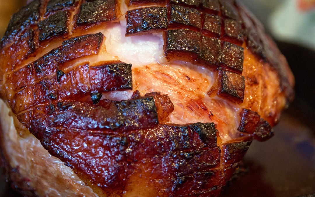 Guinness Glazed Ham and Parsnips