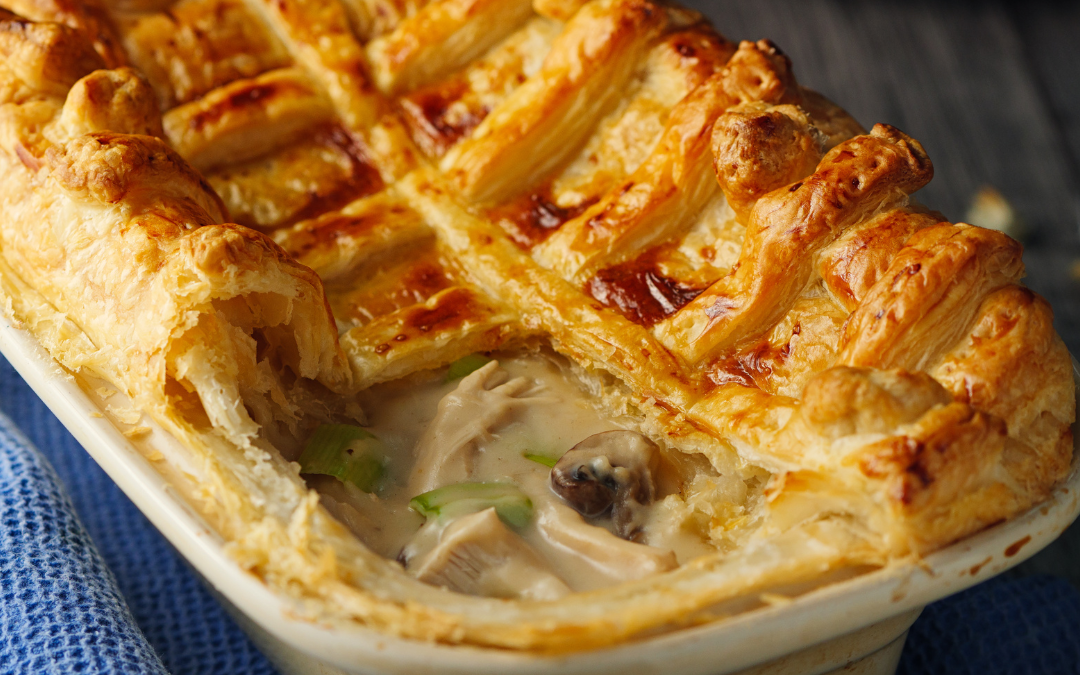 Leftover Turkey and Leek Pot Pie with Easy Gravy