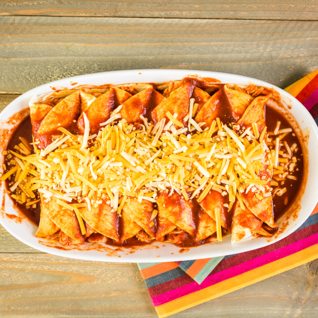 Leftover Turkey Enchiladas