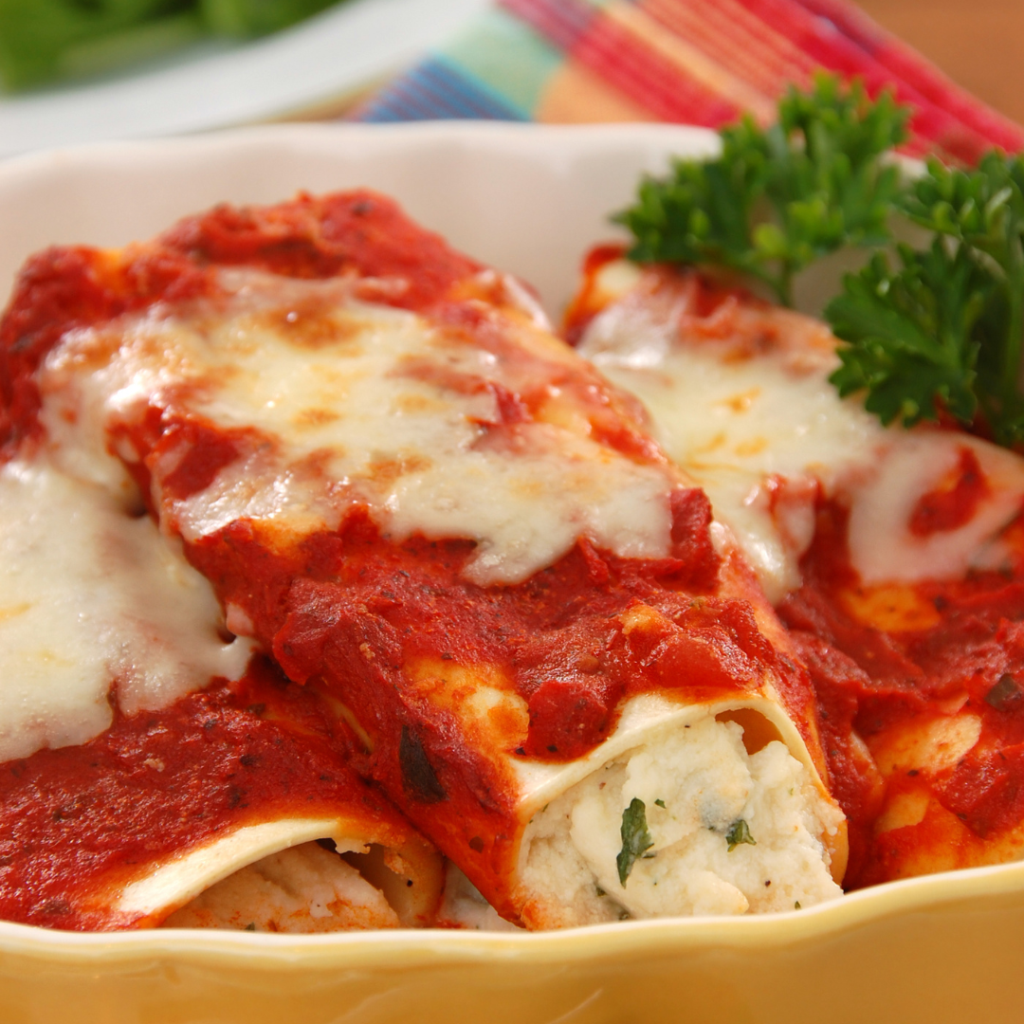 Leftover Turkey Manicotti