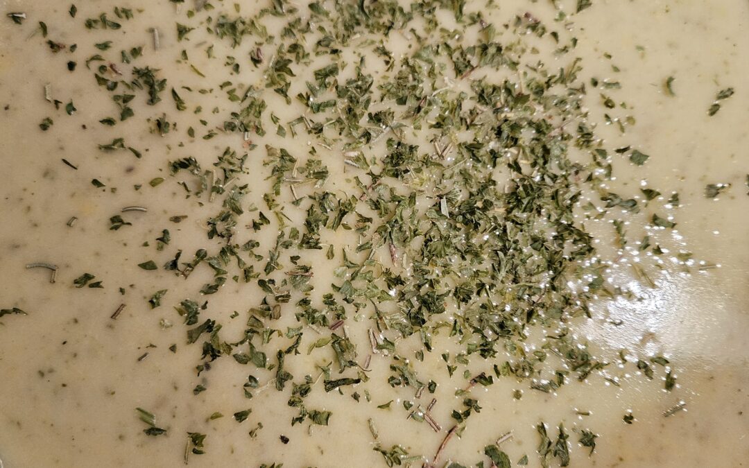 Liza’s Creamy Roasted Garlic Potato and Turnip Veg Soup