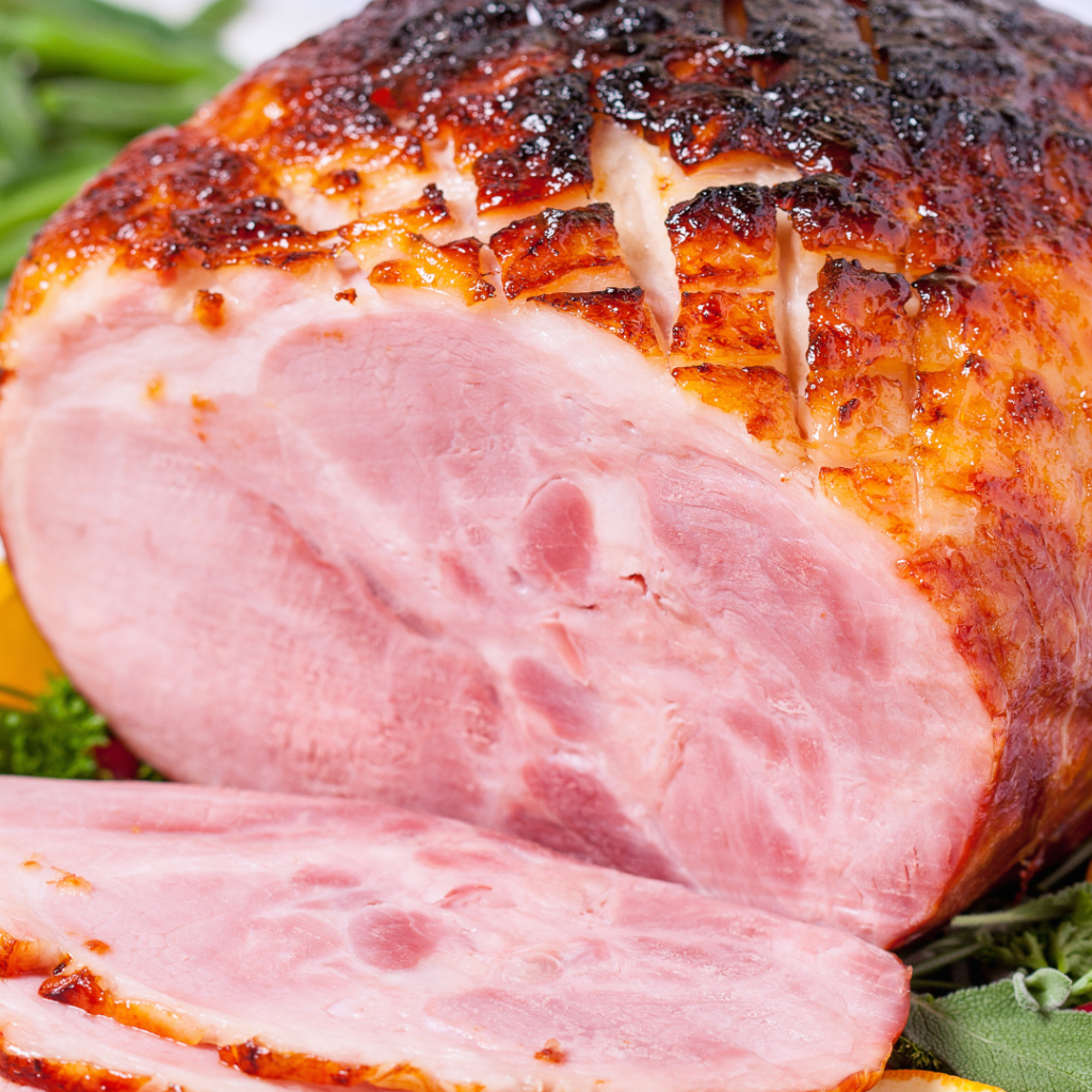 Mango Chutney and Garlic Glazed Ham