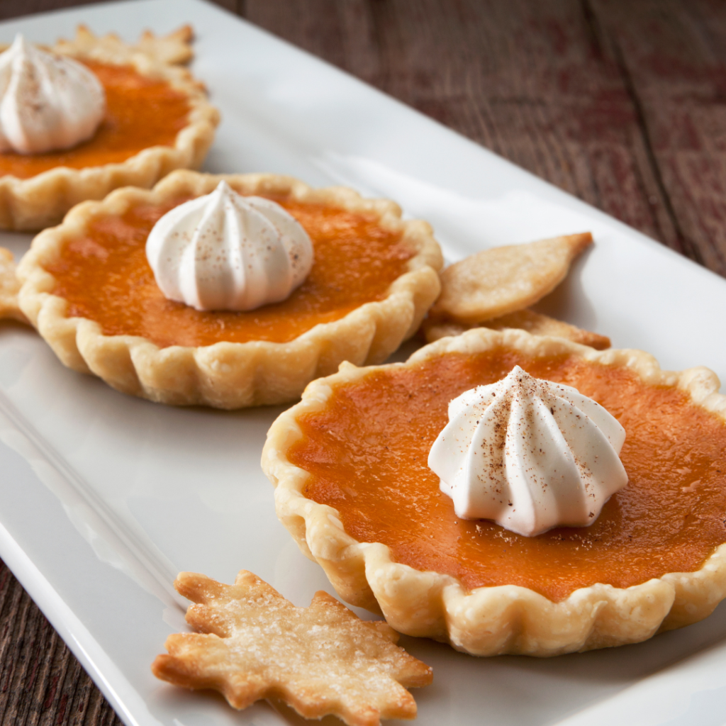 No Bake Pumpkin Tarts