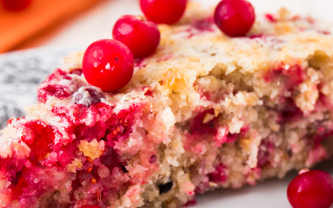 No-Crust Cranberry Pecan Pie