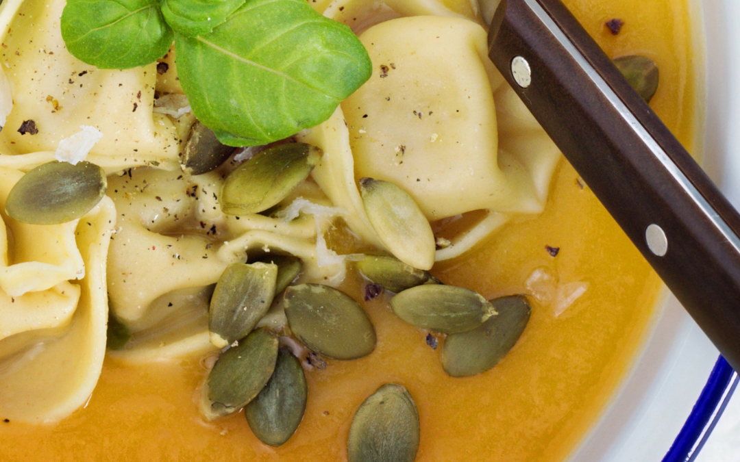 Savoury Pumpkin Sage Tortellini Soup