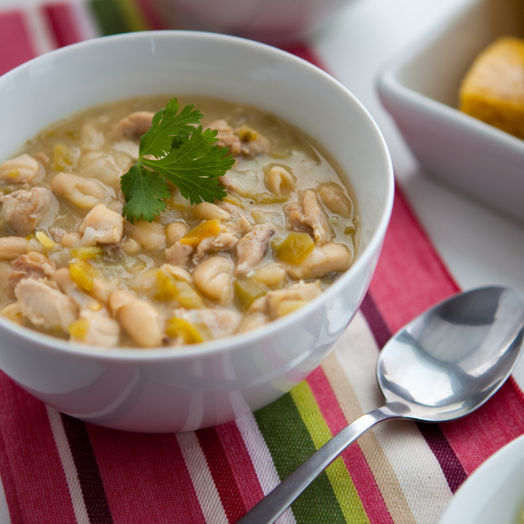 Spicy Leftover Turkey White Chili