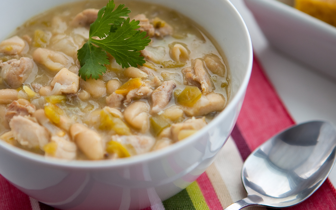 Spicy Leftover Turkey White Chili
