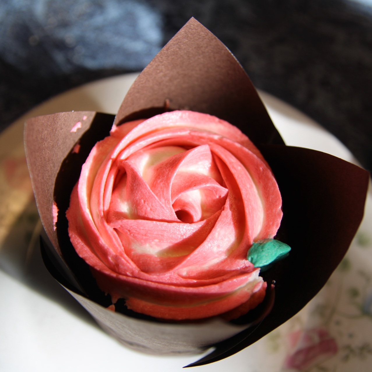 Liza's rose matcha cupcakes